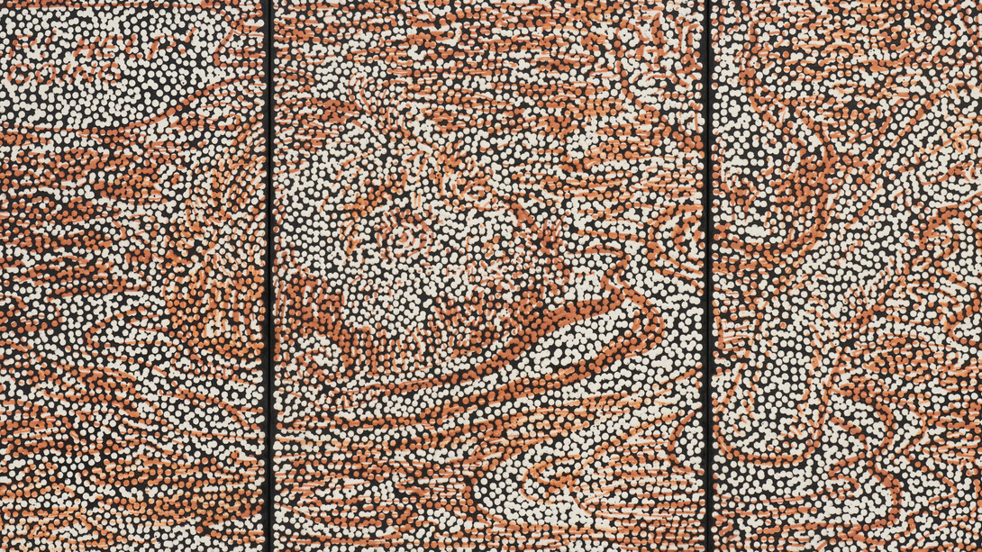 Daniel Boyd, Untitled (SSWWMD) (detail), 2025. Courtesy of Kukje Gallery