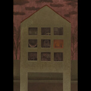 Paula Siebra, Um prédio, 2023, oil on canvas, 100x70 cm, 39 3/8x27 1/2 inches. Courtesy of the artist and Mendes Wood DM