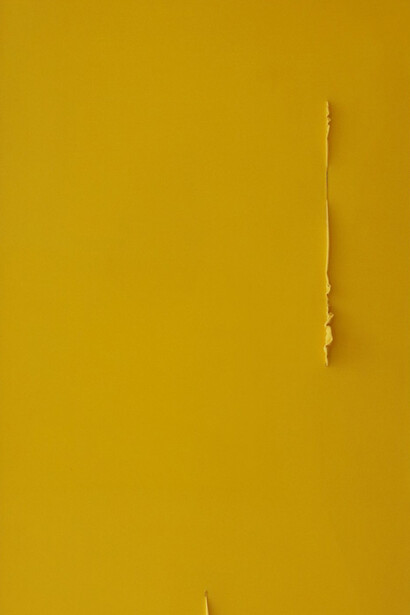 Herbert Warmuth, Gelb durch gelb (detail), 2016. Mit freundlicher genehmigung der Rehbein Gallery