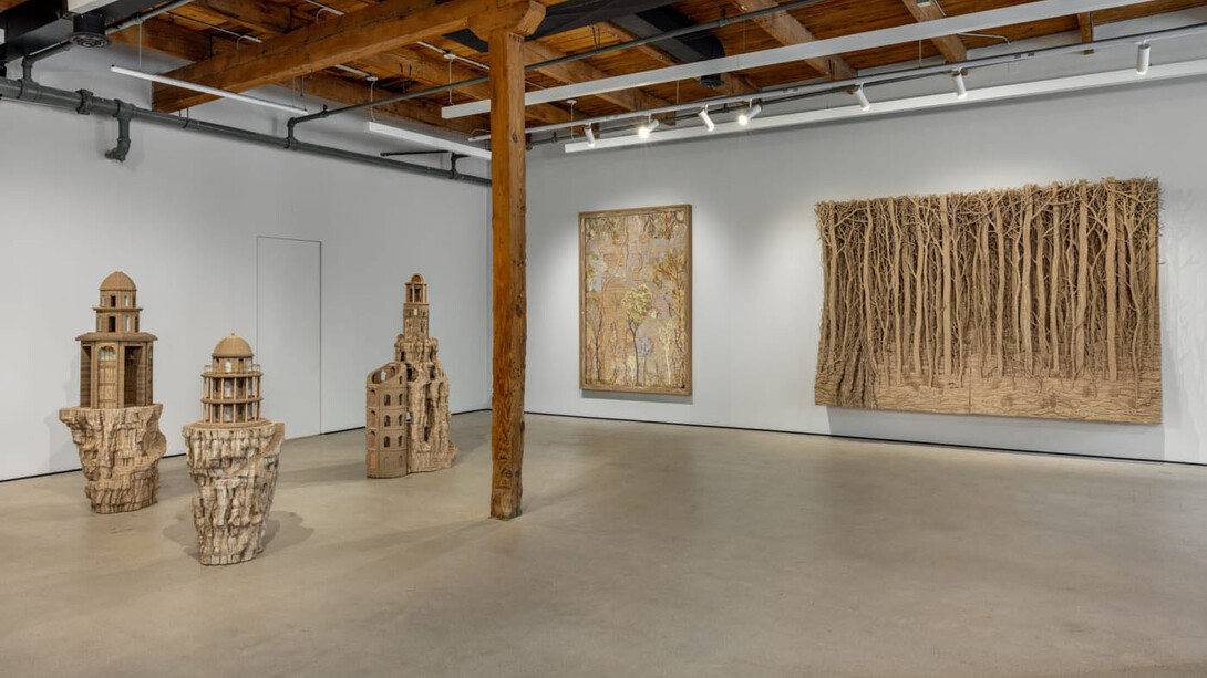 Eva Jospin, Vanishing points, exhibition view. Courtesy of Mariane Ibrahim