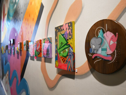 AngelOnce & GoopMassta, Exhibition view. Courtesy of Ewkuks