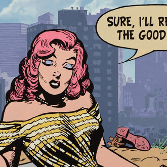 Jerry Kearns, Good times (detail), 2023. Courtesy of Modernism Inc. 