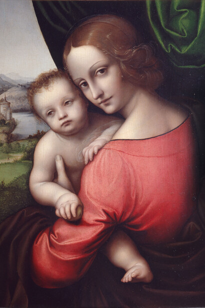 "Madonna col Bambino (Madonna della mela)", 1525, Gianpietrino, Pinacoteca di Brera, Italia