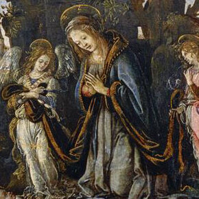 Filippino Lippi, The Nativity with Two Angels