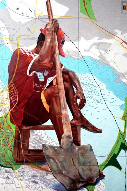 Mohamed Said Chair & Jean David Nkot. Courtesy of Sulger-Buel Lovell
