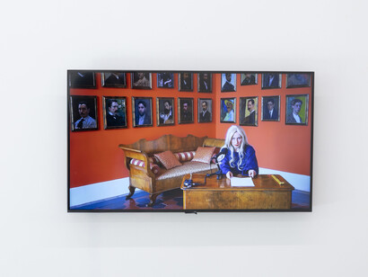 María Ruido, vista de exhibición. Cortesía de la Galería Rosa Santos