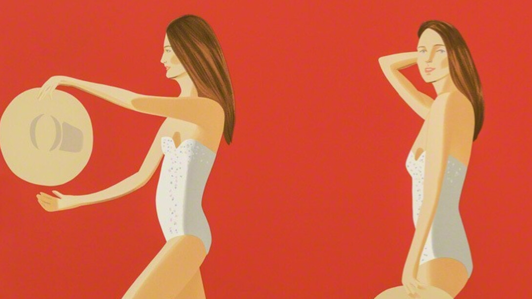 Alex Katz, Ariel (Red), 2016. Courtesy of Kenneth A. Friedman & Co.