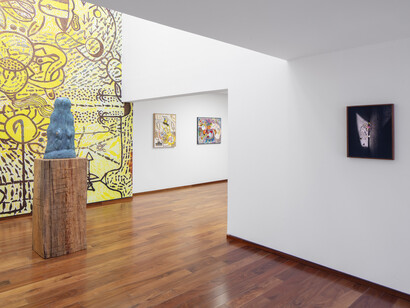 Ramiro Chaves, Ruido viator, vista de exhibición. Cortesía de Proyectos Monclova