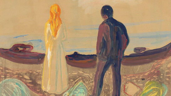 Edvard Munch. Two Human Beings, The Lonely Ones, 1899 Private collection Courtesy Galleri K, Oslo © Foto- courtesy Galleri K, Oslo