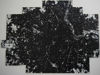 Jim Woodall, Outside of Specification (White Space), 2013. Acrylic on MDF, 326 x 240 cm
