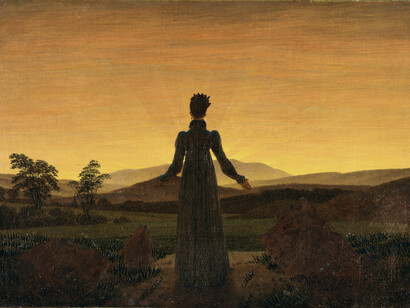 Mulher diante da aurora (1818), C.D. Friedrich