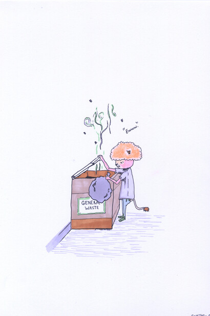 Misha Zaccour, Self-Portrait Triptych 2