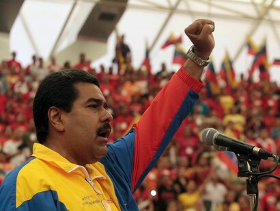 El candidato a la reelección, Nicolas Maduro
