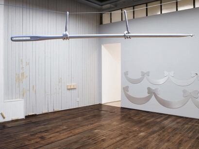 Huidi Xiang, Goes around in circles, til very, very dizzy, exhibition view. Courtesy of YveYang Gallery