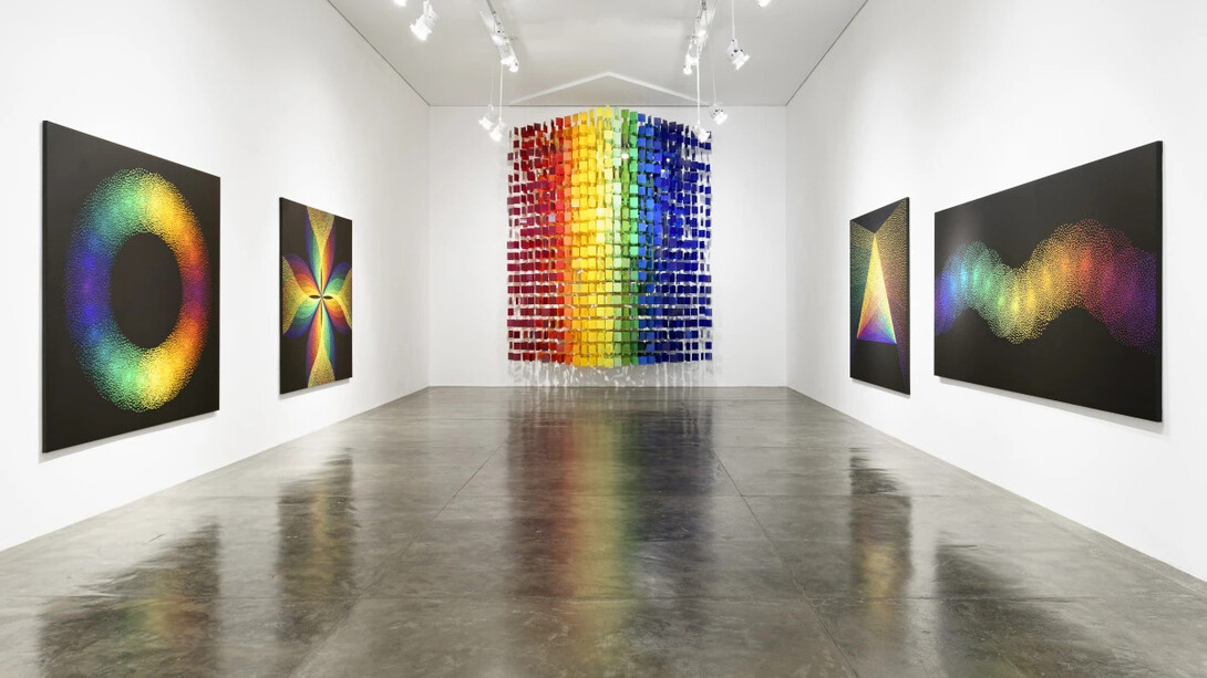 Julio Le Parc, Couleurs, vista da exposição. Cortesia da Galeria Nara Roesler