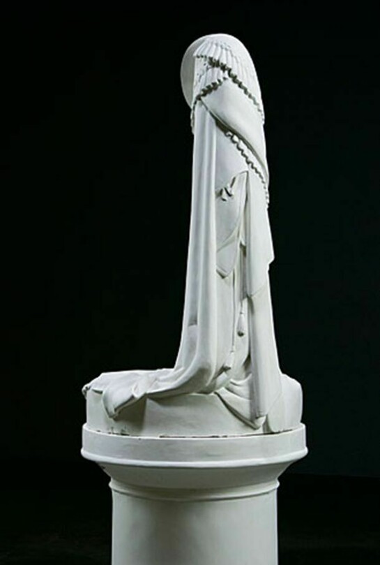 Lily Cox-Richard, The Stand: Greek Slave, 2013, Carved plaster, 66 in. high x 33 in. wide x 33 in. deep