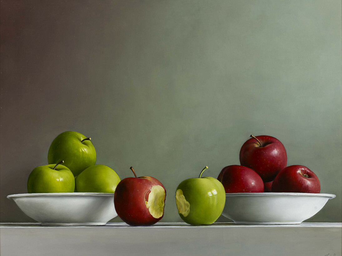 Johan De Fre, 4.	Sweet and Sour, oil on panel16 x 20 ins (41 x 51 cms)