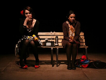 Actrices en una obra representada en Casa Gestal (Bogotá)