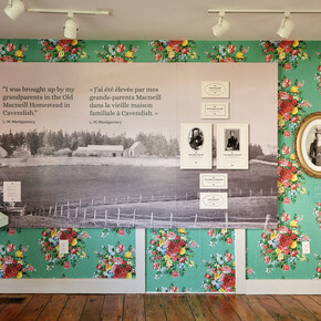Bien sincèrement, Lucy Maud Montgomery, vue d'exposition. Avec l'aimable autorisation du Canadian Museum of History