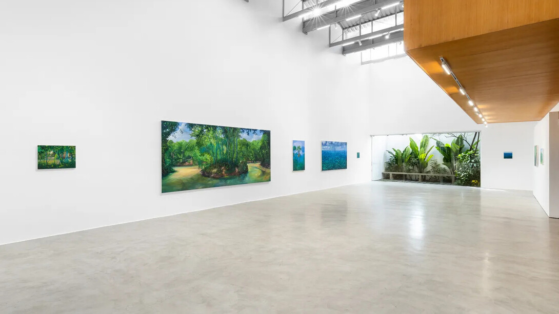 Miguel Penha Chiquitano, Água da mata, vista da exposição. Cortesia de Zipper Galeria