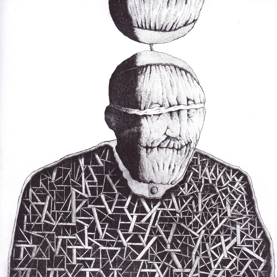 Peter Rapp, 'Lead us not into temptation', Etching