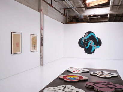 Max Gimblett, Where dreams come, exhibition view. Courtesy of Hosfelt Gallery
