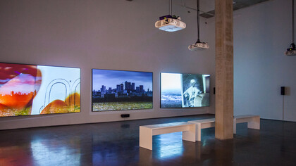 Keith Piper, Unearthing the Banker’s Bones, 2016, installation view at New Art Exchange. A 70th anniversary commission for Arts Council England with Bluecoat and Iniva. Photo credit: Bartosz Kali.