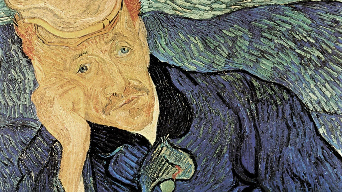 Vincent van Gogh, Retrato del doctor Gachet (detalle), 1890
