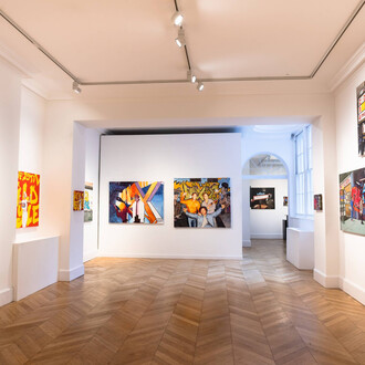 Charlie Ahearn, Wild style, exhibition view. Courtesy of Woodbury House