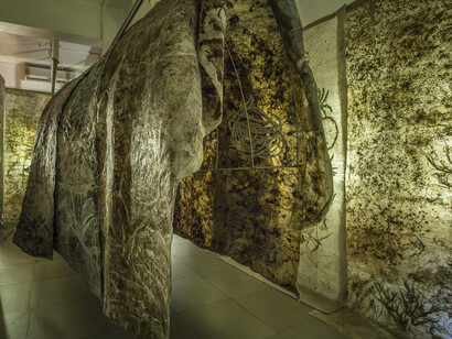 Part installation view - Jayashree Chakravarty, to be installed at Musée national des arts asiatiques- Guimet
Image Courtesy: Akar Prakar