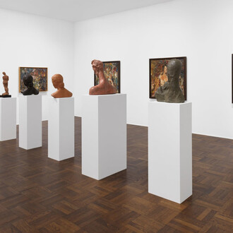 Wilhelm Lehmbruck and Eugène Leroy, Lehmbruck, Leroy, exhibition view. Courtesy of Michael Werner Gallery