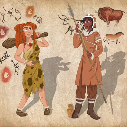 Stone Age depiction by Pelycosaur24