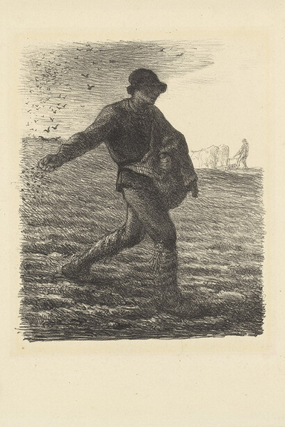 Jean-François Millet (1814-1875)
Il seminatore / The Sower
1851 (stampa 1879) / 1851 (print 1879) Litografia su carta / Lithograph on paper Kröller-Müller Museum, Otterlo