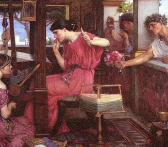 John William Waterhouse - Penelope e la tela