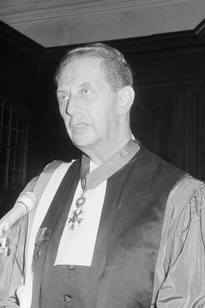 Prof. Dr. André Lwoff (lauréat du Prix Nobel de Médecine 1965), 2 février 1966. Photo par Jack de Nijs