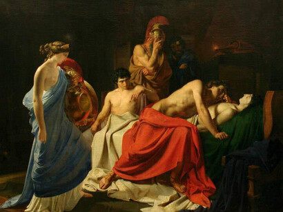 Nikolaj Ge, Achille piange disperato sul corpo morto di Patroclo