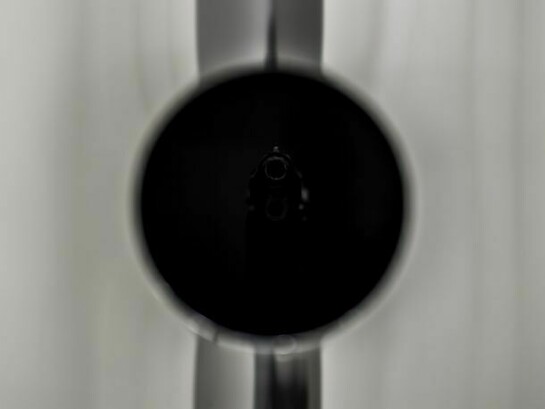 Kathryn Andrews, Lethal Weapon, 2012 (detail), stainless steel, paint, certified, film prop, 76 x 36 x 36 inches, 193 x 91.4 x 91.4 cm. Courtesy of the artist and David Kordansky Gallery, Los Angeles, CA. Photo: Fredrik Nilsen