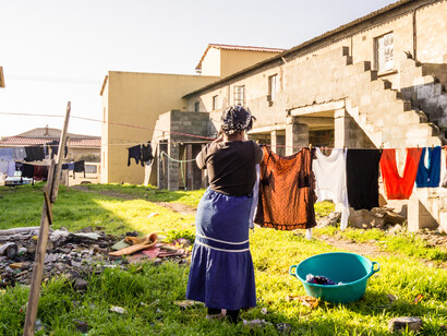 In Langa township, Cape Town, South Africa, laundry day embodies the struggle for adequate living conditions as outlined in Article 25 of the Universal Declaration of Human Rights