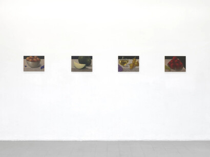 Natalia González Martín, Fruta y media tarde, exhibition view. Courtesy of Galerie Sébastien Bertrand