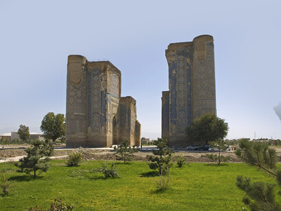 The northern remains of Ak-Saray Palace, Shahrisabz