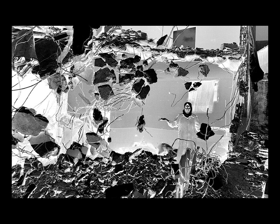 Untitled XIII, from the series Negative Incursions, 2002, Rula Halawani (born in Palestine in 1964)Pigment print. Courtesy of Ayyam Gallery, Dubai and the artist. Courtesy Museum of Fine Arts, Boston
 