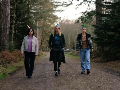 A scene from this Apple TV+ series Bad Sisters created by Sharon Horgan