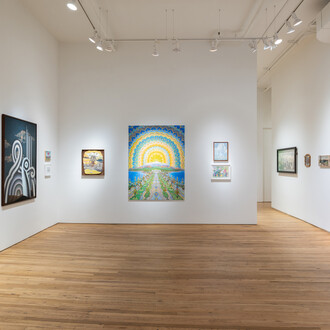 Various artists, American landscape summer show extravaganza! Exhibition view. Courtesy of Andrew Edlin Gallery