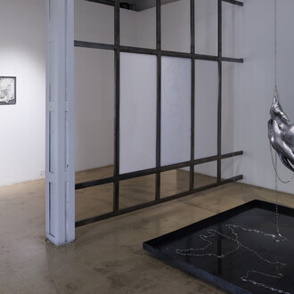 Karlīna Mežecka, Stare up at me. “Veries manī”, exhibition view. Courtesy of Kim? Contemporary Art Centre