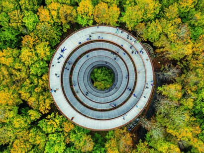Passerella a spirale alta 45 metri a Copenaghen. Foto Orsolya Haarberg/Nat Geo Image Collection 