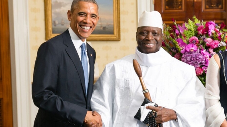 Barack Obama con Yahya Jameh, presidente de Gambia desde 1994
