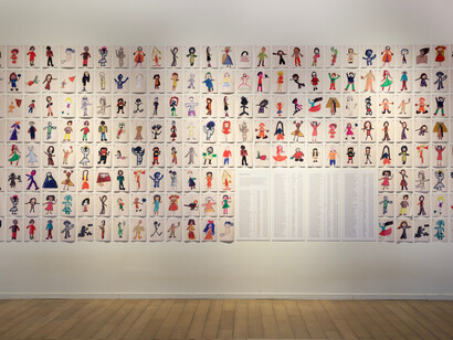 El tiempo entre nosotros, vista de exhibición. Cortesía del Museo de la Memoria y los Derechos Humanos