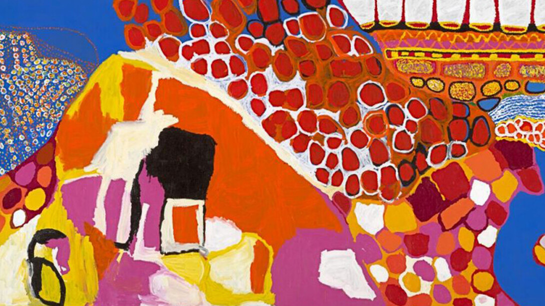Sally Gabori, Amy Loogatha, Netta Loogatha, †M.M., Dawn Naranatjil, Paula Paul, Ethel Thomas, Cornall, Moulton, Thornton, (Dulka Warngiid (Land of All) (dettaglio), 2008