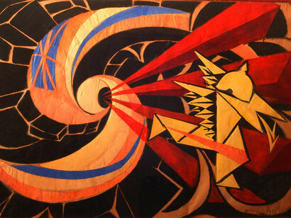 Giacomo Balla, La guerra, 1916