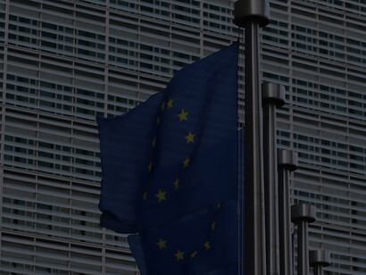 At the Berlaymont building in Brussels, Belgium, the European Union flags proudly flutter, exemplifying the spirit of European cooperation